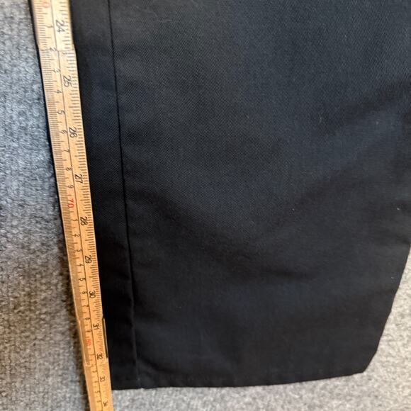 Dickies Pants Womens 12 Black Chino Flat Front Straight Work Uniform Minimalist - Picture 8 of 10